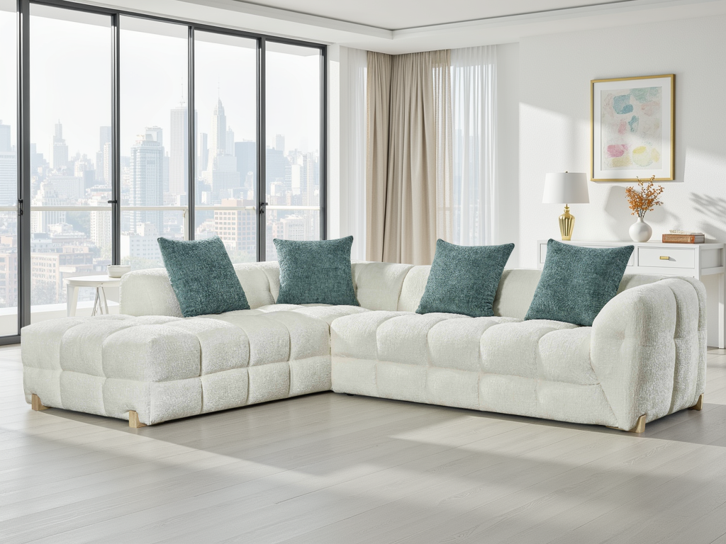 Genoa Sofa Beige Left Hand