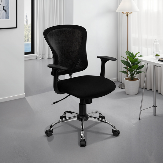 Black Mesh Back Ergonomic Office Chair with Armrests