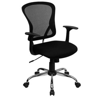 Black Mesh Back Ergonomic Office Chair with Armrests