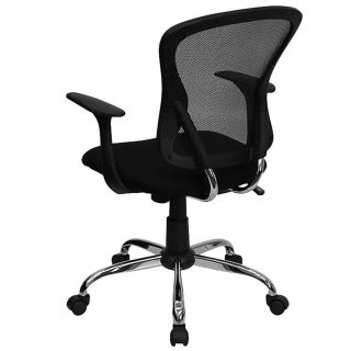 Black Mesh Back Ergonomic Office Chair with Armrests