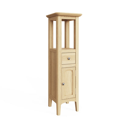 Newark Ash Assembled Tower Cabinet – Compact Scandi Style Storage Unit
