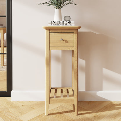 Hudson Ash 1 Drawer Telephone Table – Scandi Side Table