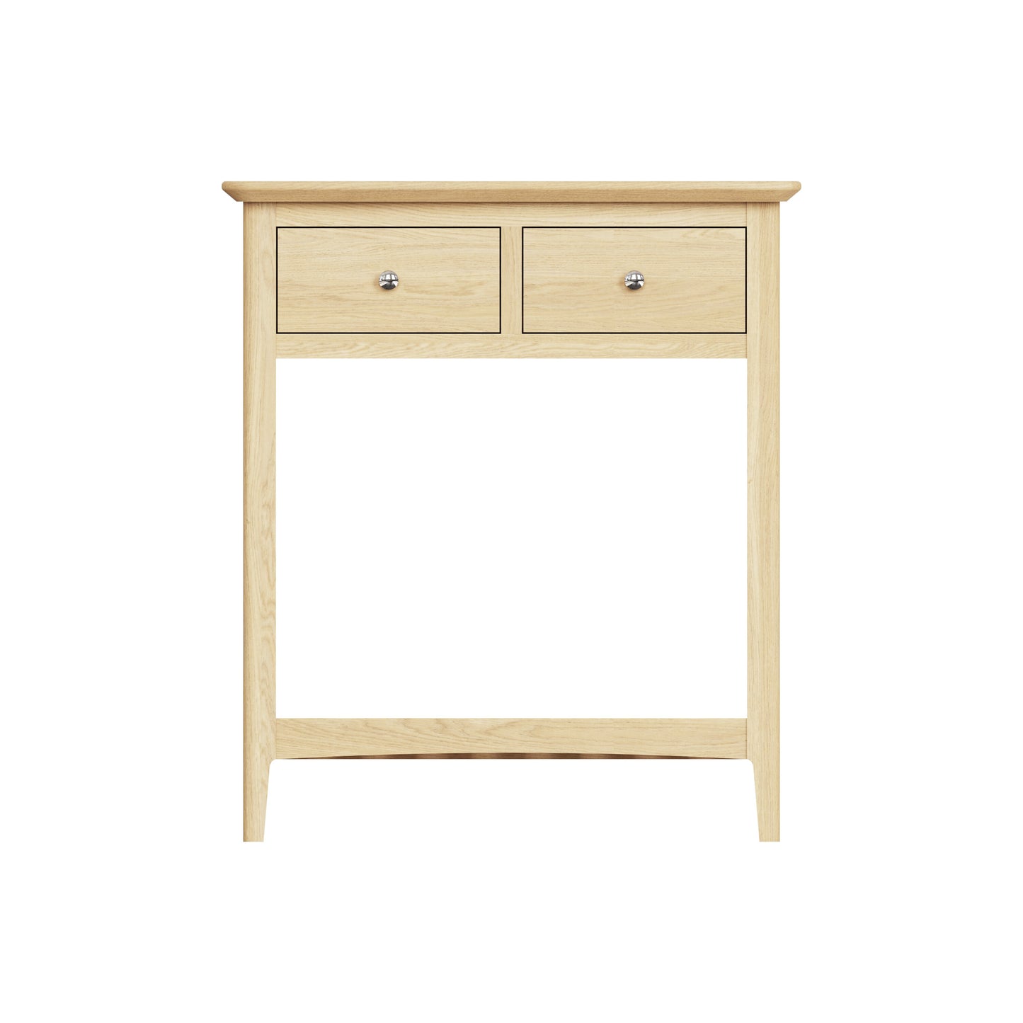 Hudson Ash 2 Drawer Console Hall Table – Slim Storage Unit