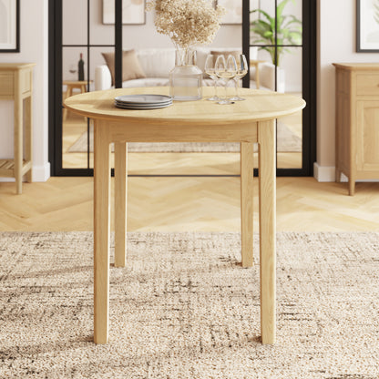 Hudson Ash Round Breakfast Table – Compact & Timeless