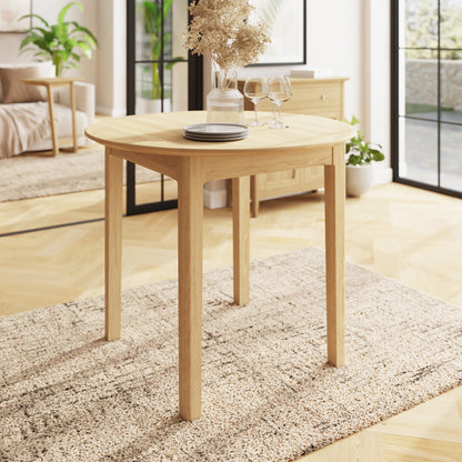 Hudson Ash Round Breakfast Table – Compact & Timeless