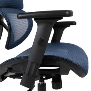 Blue Ergonomic Executive Office Chair with Lumbar Support