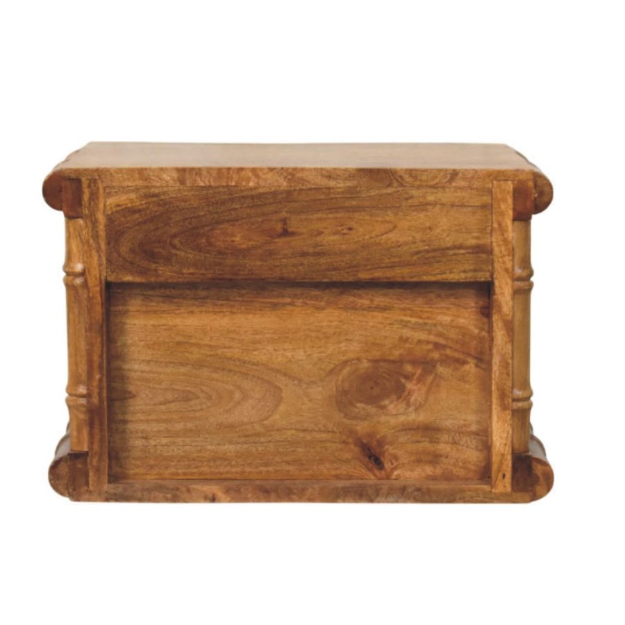 Bamboo Bedside in Amber Oak Finish