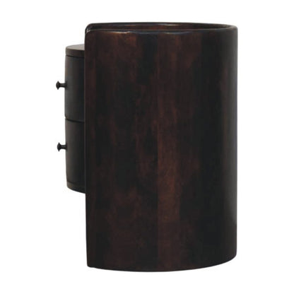 Velvet Mocha Round Side Table