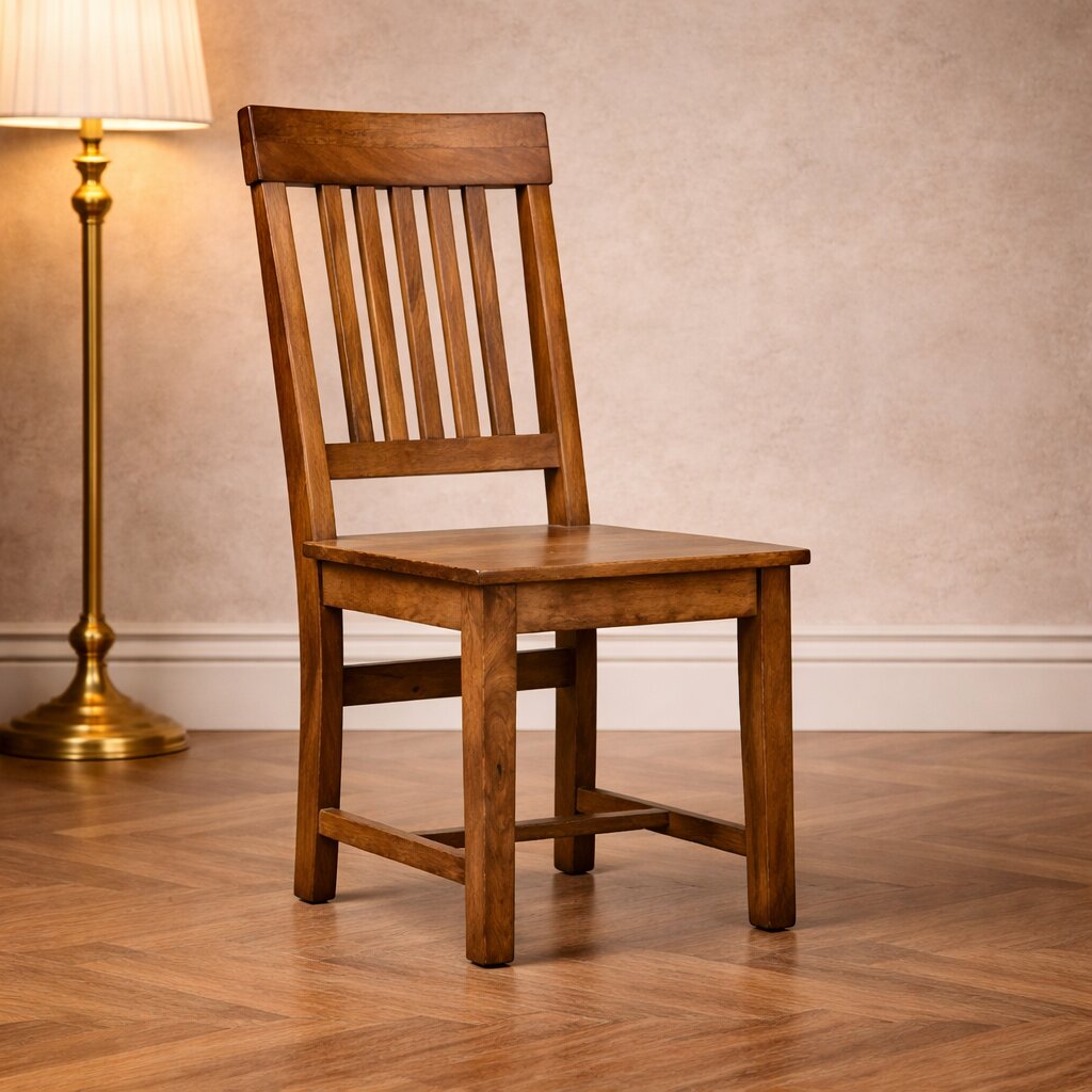 Slatted Back Dining Chair
