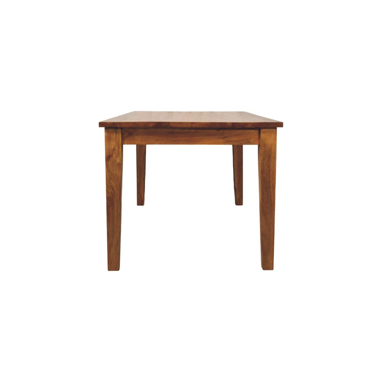 Classic Golden Teak Solid Wood Artisan Dining Table