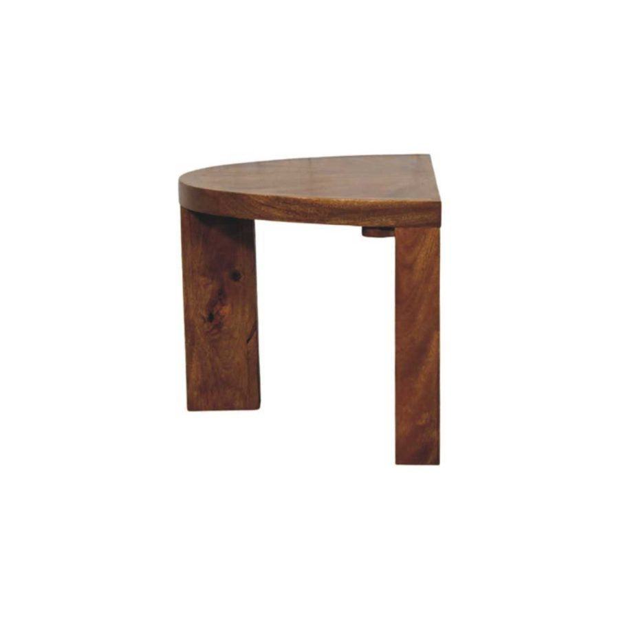 Amber Oak Half Moon Coffee Table