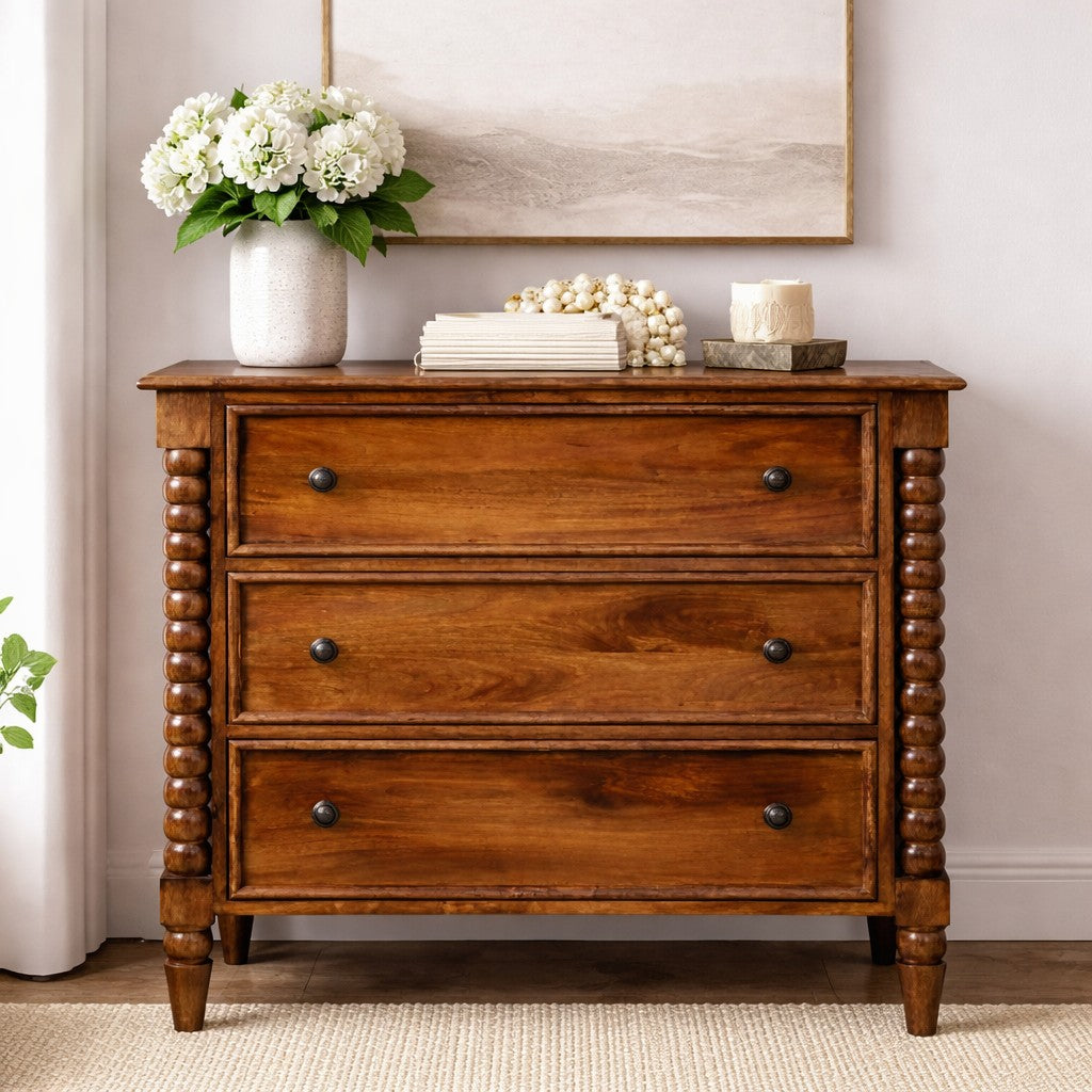 Spindle Three Drawer Chest