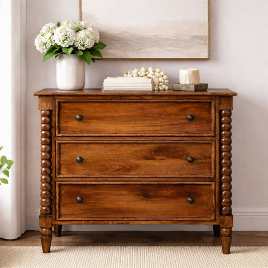 Spindle Three Drawer Chest