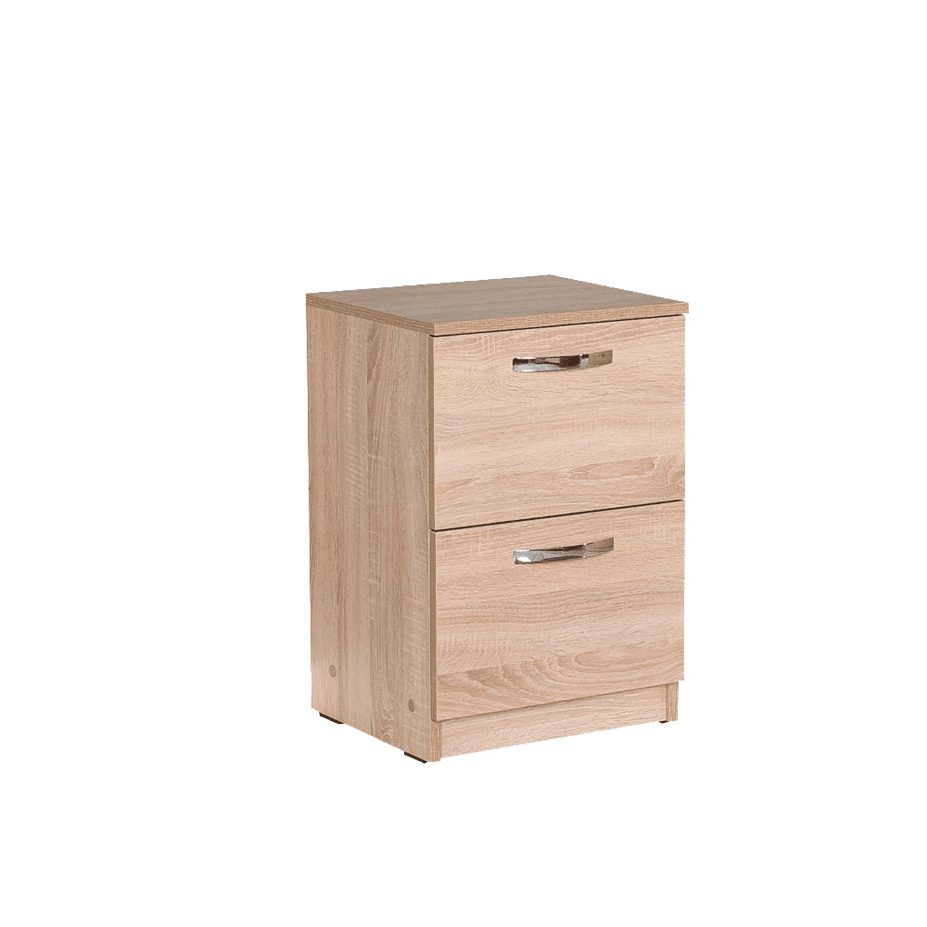 Sonoma Oak 2 Drawer Bedside – Durable & Elegant