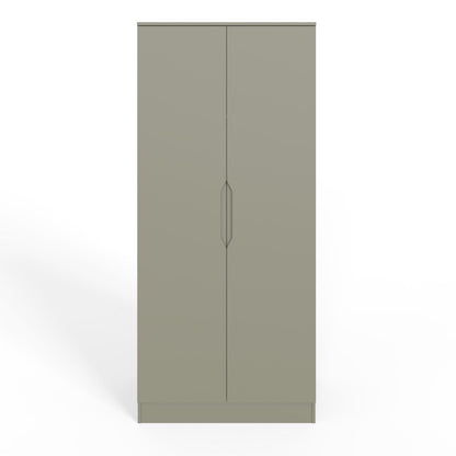 FWStyle Luno 2 Door Double Wardrobe – Ash Green