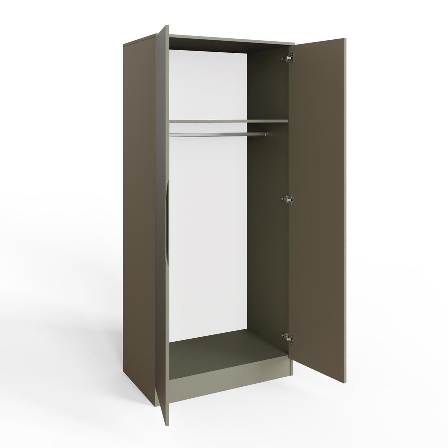 FWStyle Luno 2 Door Double Wardrobe – Ash Green
