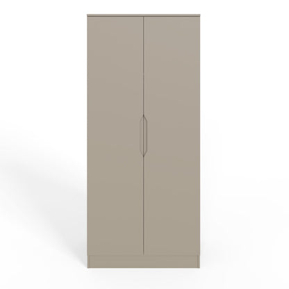 FWStyle Luno 2 Door Double Wardrobe – Putty