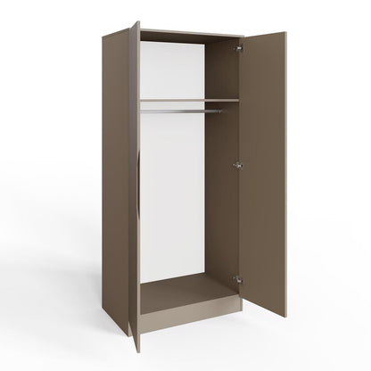 FWStyle Luno 2 Door Double Wardrobe – Putty
