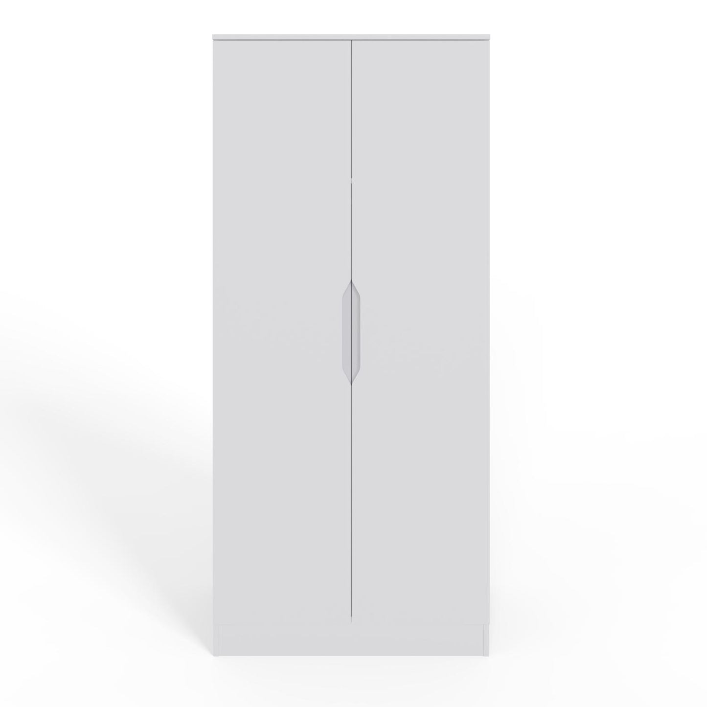 FWStyle Luno 2 Door Double Wardrobe – White