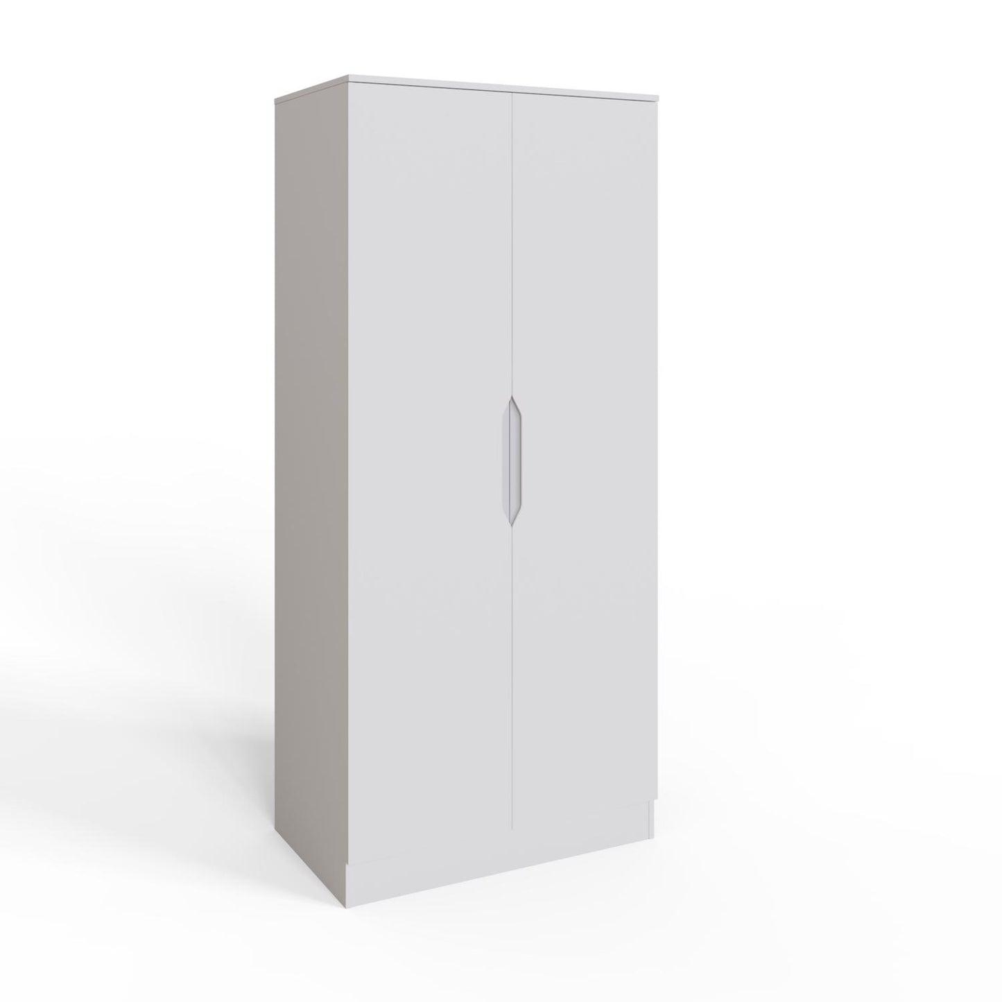 FWStyle Luno 2 Door Double Wardrobe – White