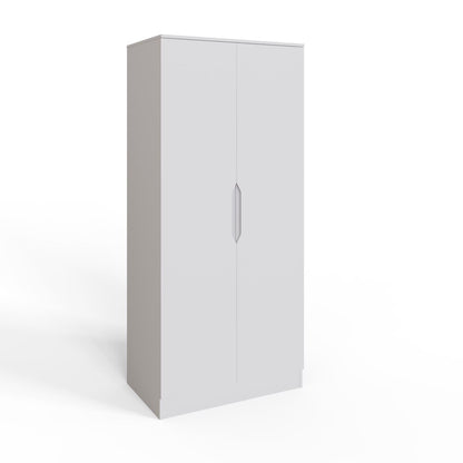 FWStyle Luno 2 Door Double Wardrobe – White