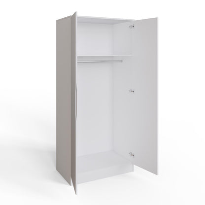 FWStyle Luno 2 Door Double Wardrobe – White