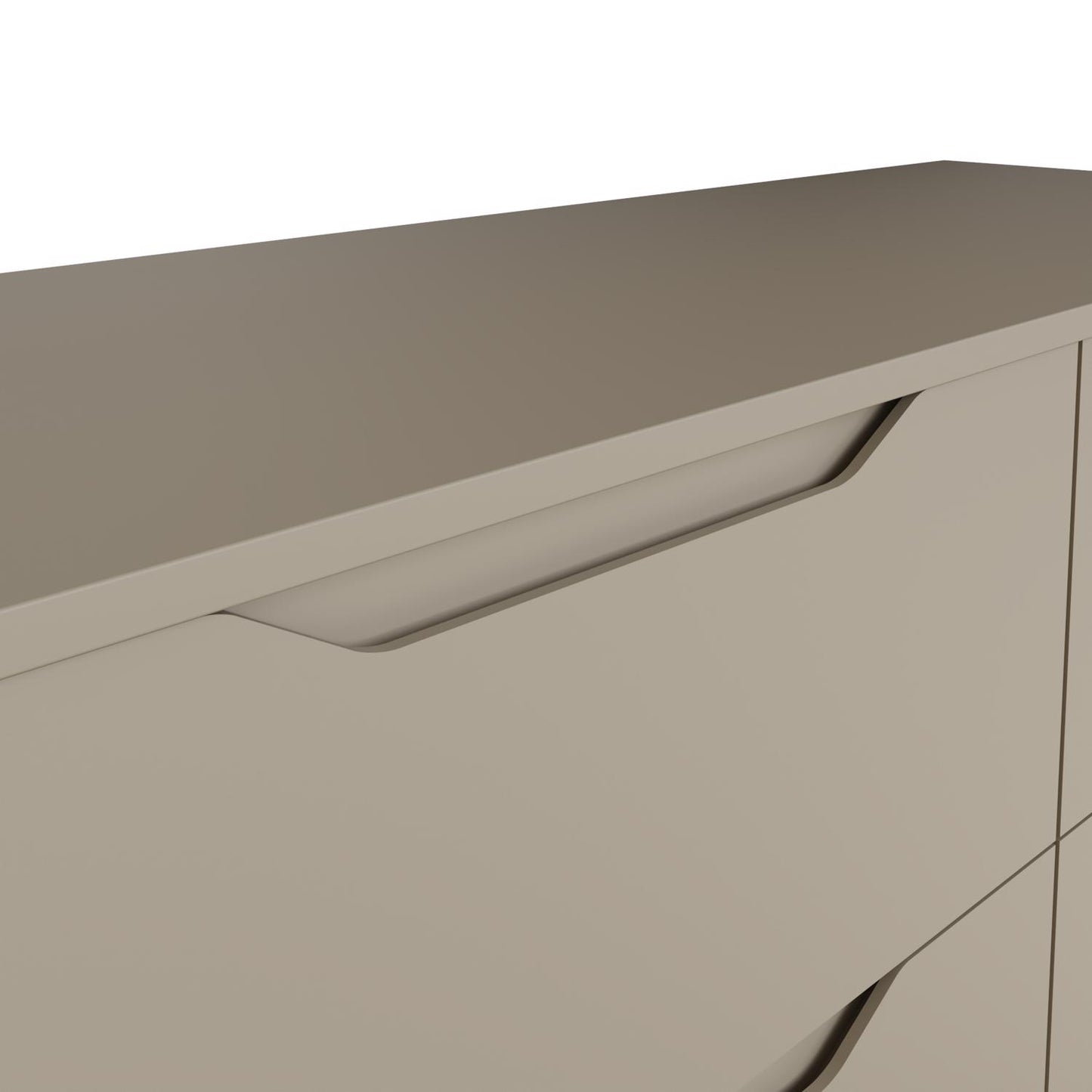 Luno 4-Drawer Tallboy Chest – Putty