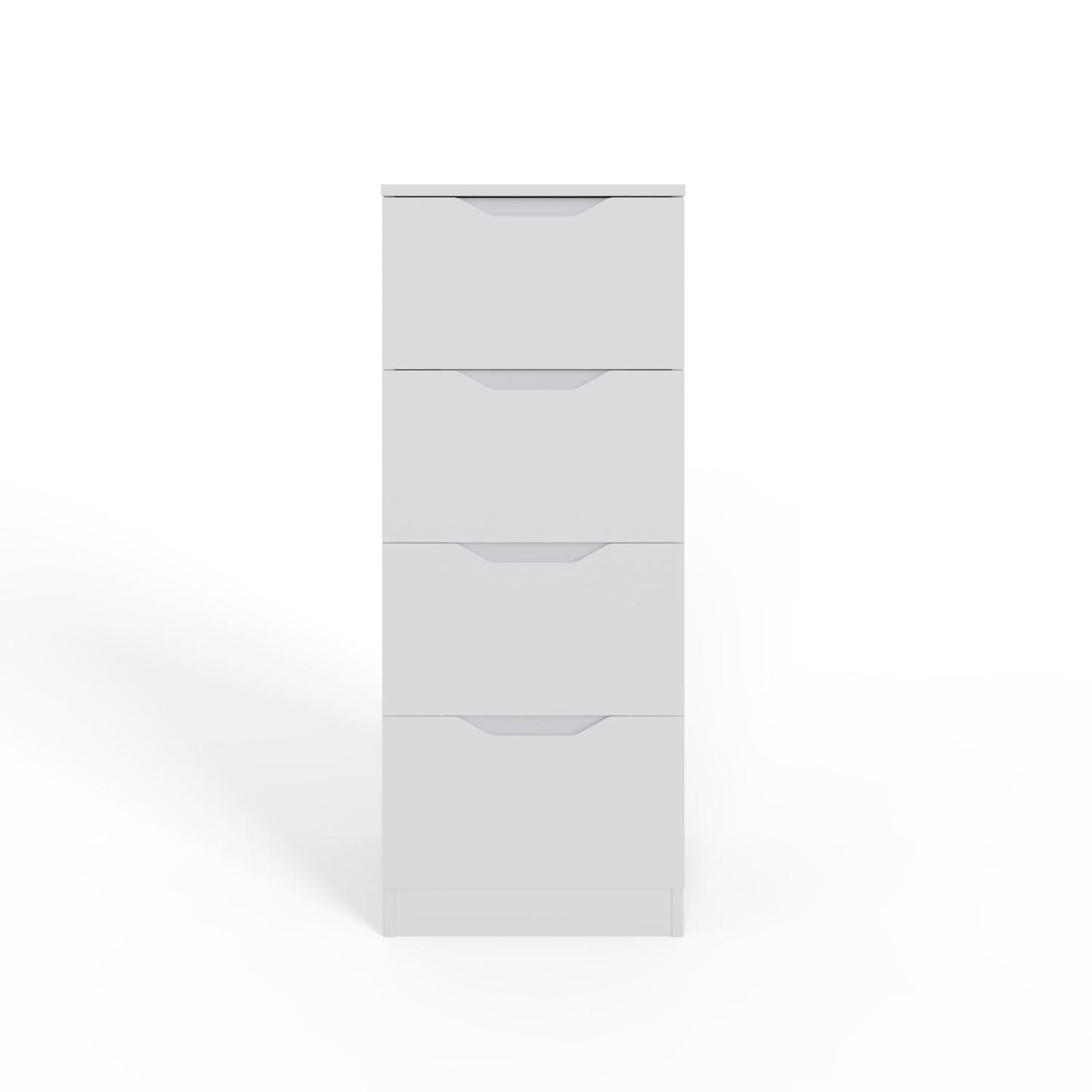 Luno 4-Drawer Tallboy Chest – White