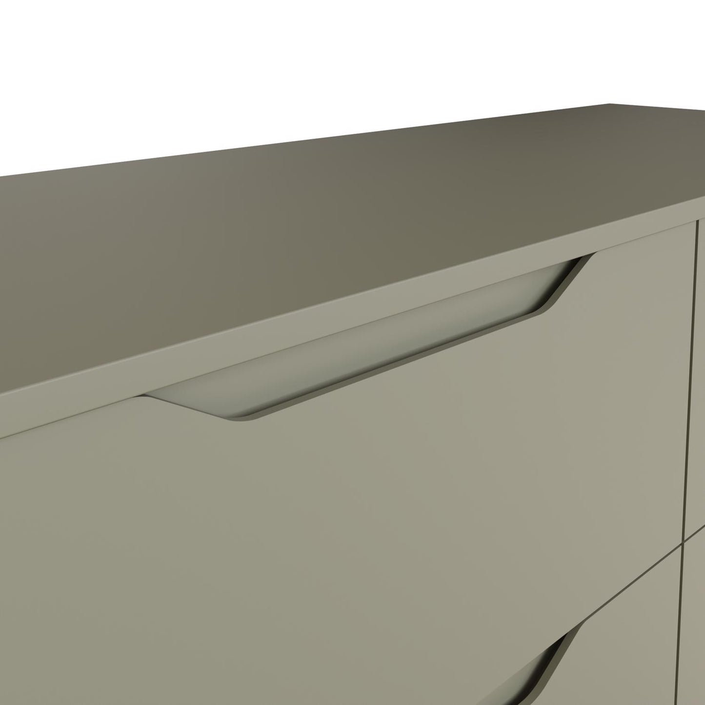 Luno 6 Drawer Chest of Drawers – Ash Green