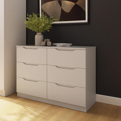 Luno 6 Drawer Chest of Drawers – White