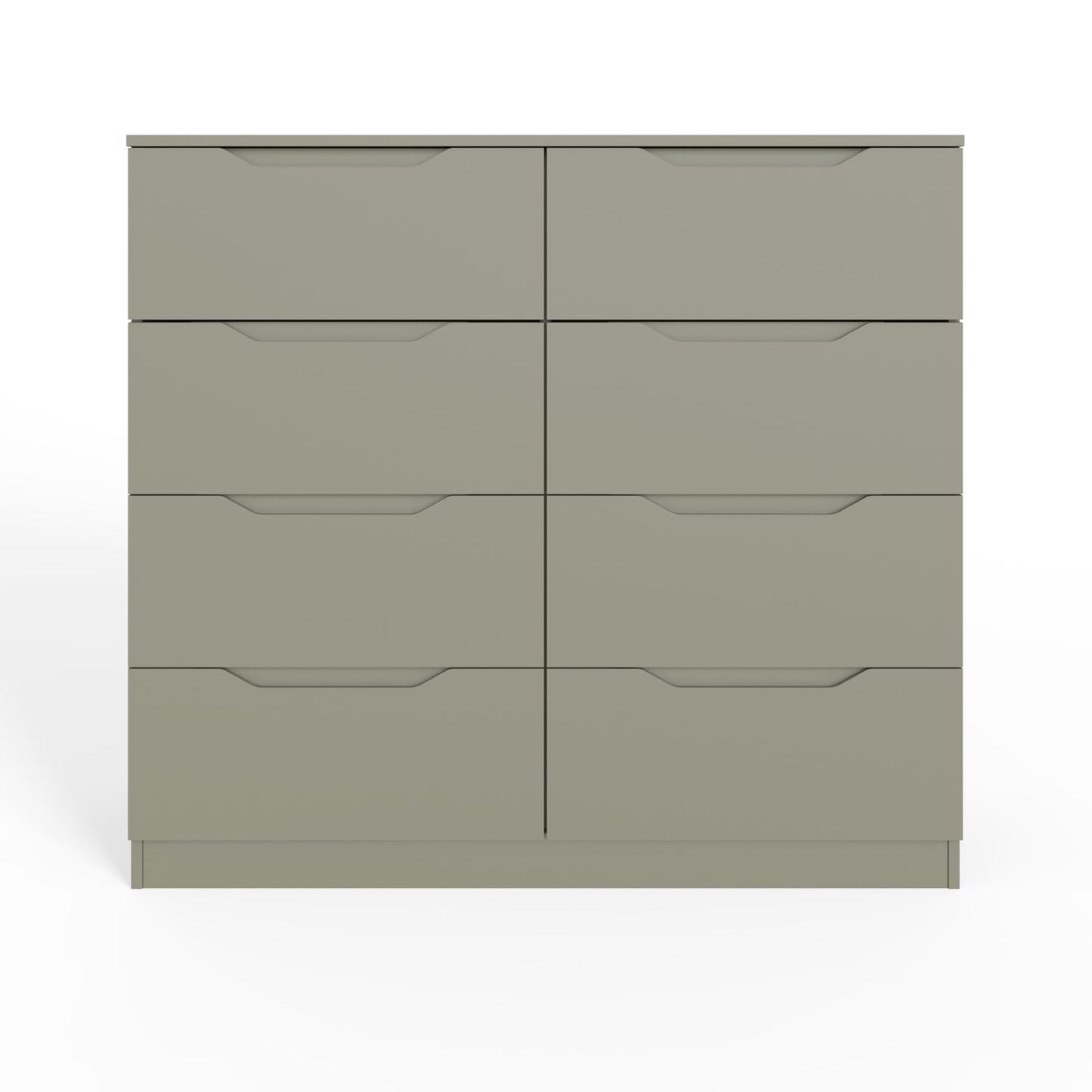Luno 8 Drawer Chest of Drawers – Ash Green