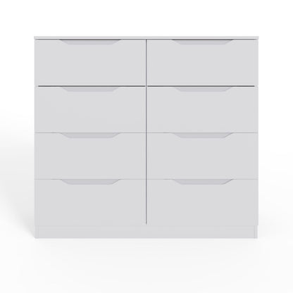 Luno 8 Drawer Chest of Drawers – White