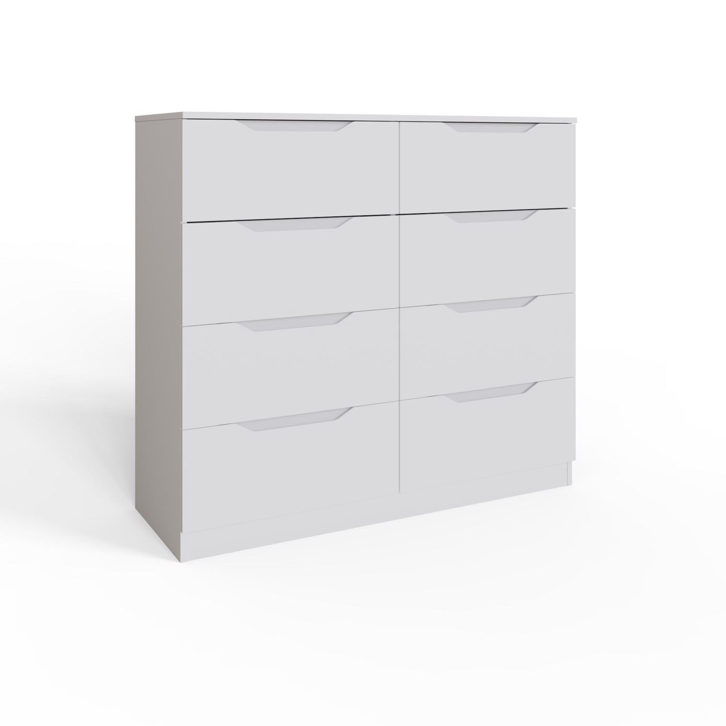 Luno 8 Drawer Chest of Drawers – White