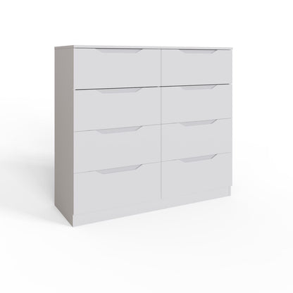 Luno 8 Drawer Chest of Drawers – White