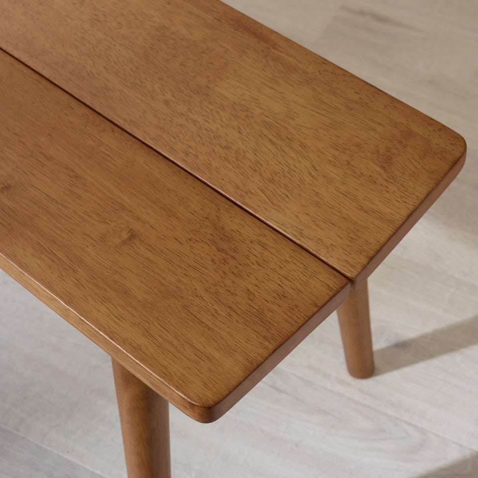 Lynton Small Walnut Effect Wooden Dining Table & 2 Benches