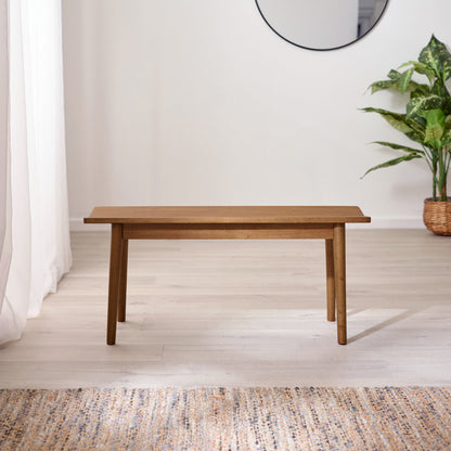 Lynton Small Walnut Effect Wooden Dining Table with 2 Chairs & Bench