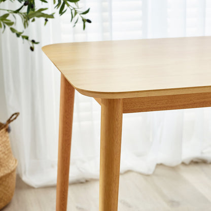 Lynton Small Oak Effect Solid Wood Dining Table & 4 Millford Chairs