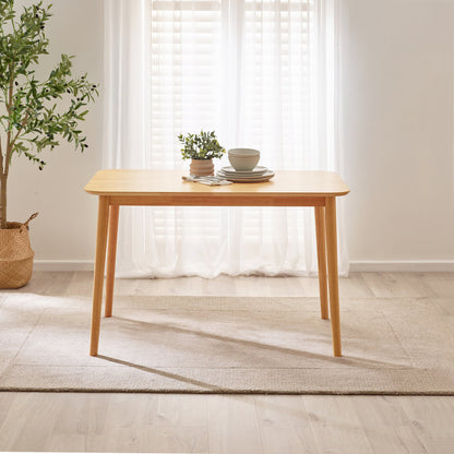 Lynton Small Oak Effect Solid Wood Dining Table & 4 Millford Chairs
