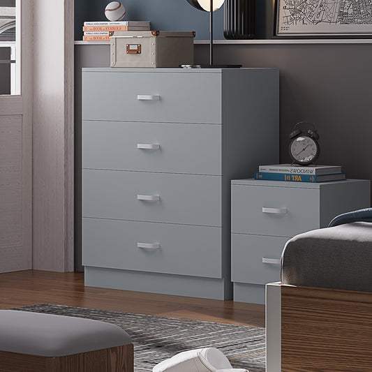 FWStyle Tunis 4-Drawer Chest – Matt Grey