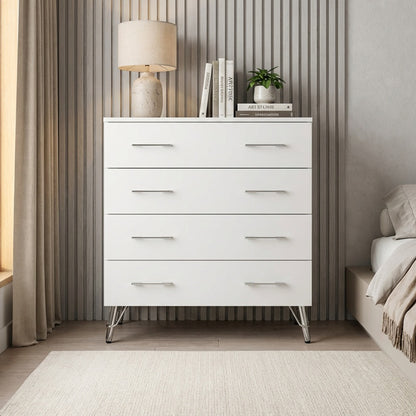 Maldon 4-Drawer Chest of Drawers – White