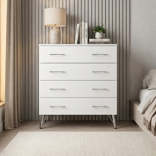 Maldon 4-Drawer Chest of Drawers – White