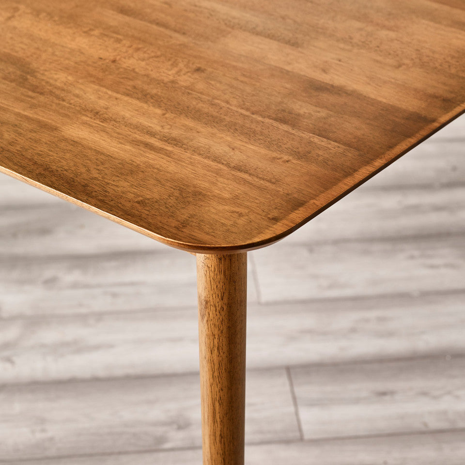 Lynton Small Walnut Effect Wooden Dining Table with 2 Chairs & Bench