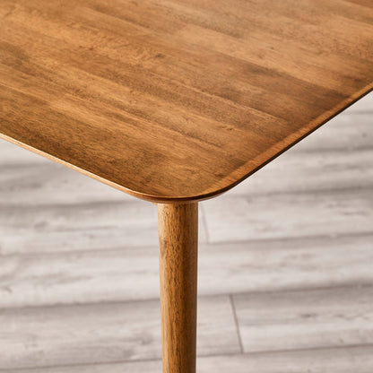 Lynton Small Walnut Effect Wooden Dining Table with 2 Chairs & Bench