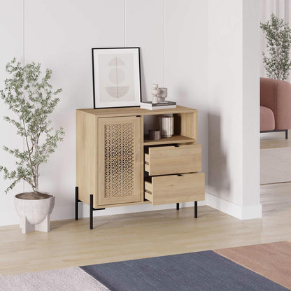 Naïve Oak Sideboard Buffet Storage Unit with Drawer & Shelf