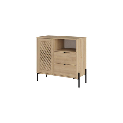 Naïve Oak Sideboard Buffet Storage Unit with Drawer & Shelf