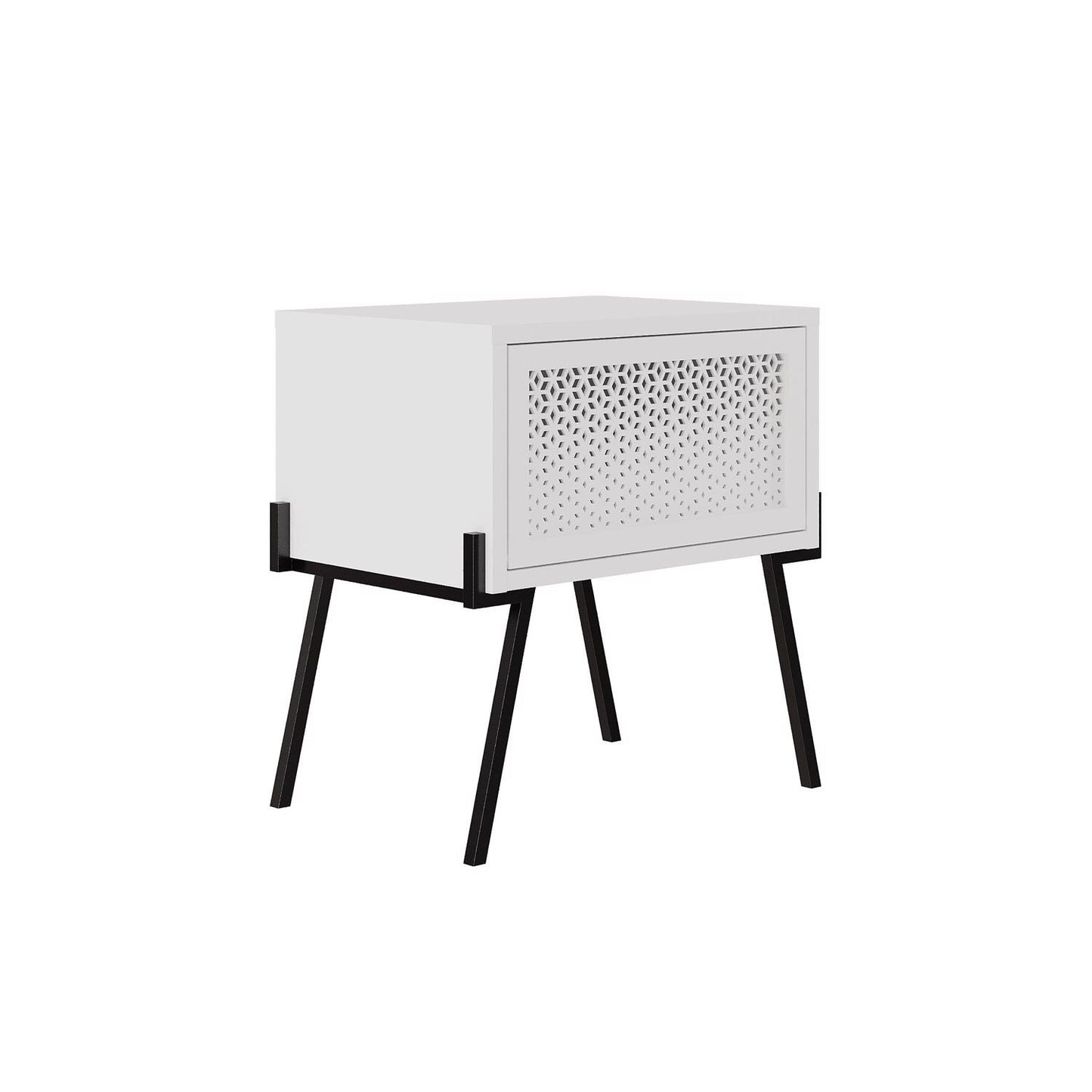 Naive Modern Nightstand Bedside Cabinet White