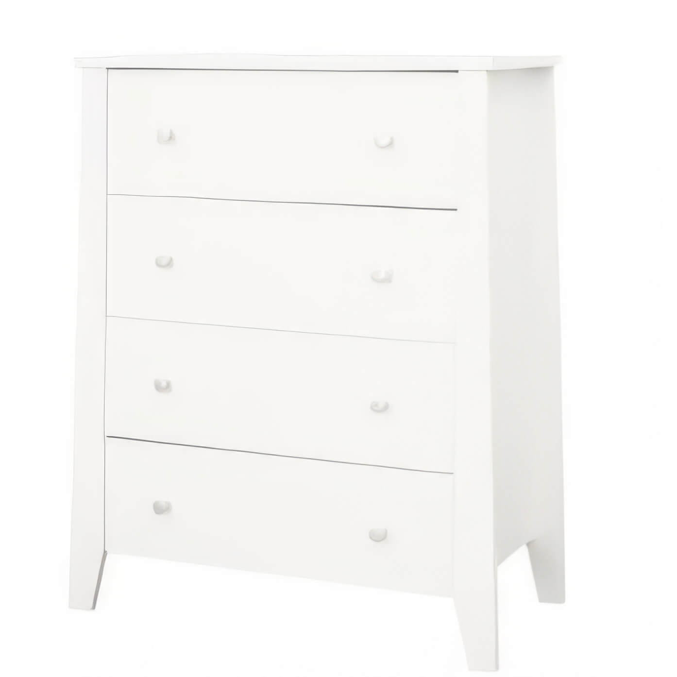 Mallund White 4 Drawer Chest of Drawers – Contemporary Bedroom Storage Unit