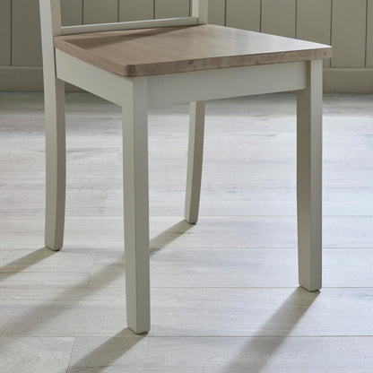 Bude Grey Round Wooden Dining Table & 4 Millford Chairs