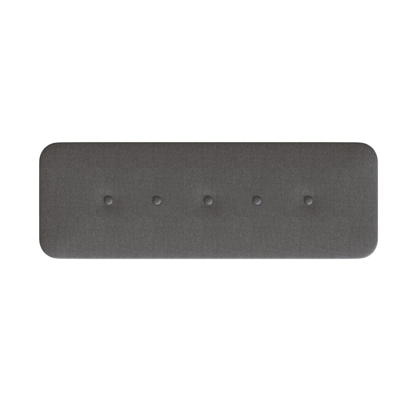 Grey Linen Ottoman Storage Bench with Wooden Legs