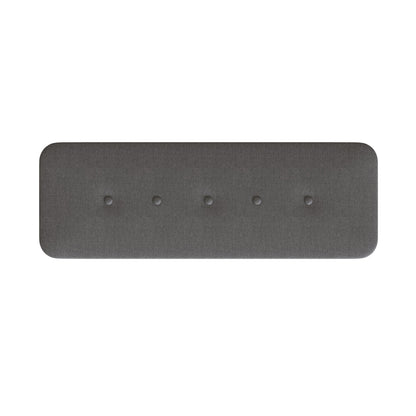 Grey Linen Ottoman Storage Bench with Wooden Legs